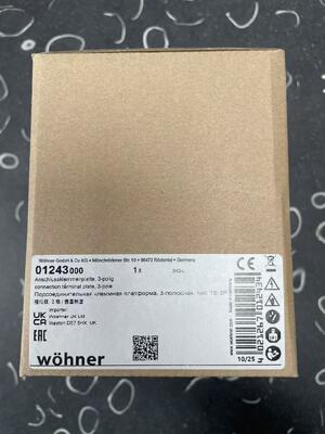  Wöhner 01243 Busbar Adapter | 185A, 690V, M8, for 40mm/60mm Systems