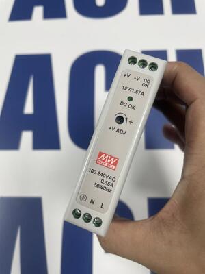 Mean Well MDR-20-12 Power Supply | 12V DC, 1.67A, 20W, DIN Rail