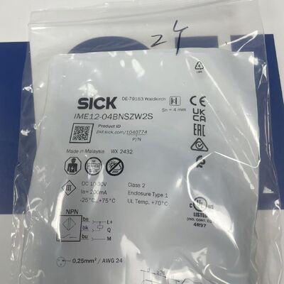 SICK IME12-04BNSZW2S Proximity Sensor | Inductive, M12, 4mm, PNP, NO, 2m Cable