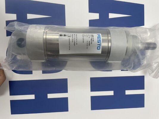 FESTO DSNU-63-80-PPV-A-M16K5 Pneumatic Cylinder | 63mm Bore, 80mm Stroke, Double-Acting, ISO 6432, Cushioned, Magnetic