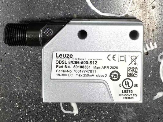 Leuze ODSL 8C66-500-S12 Distance Sensor | Optical, 500mm, 4-20mA, IO-Link, M12, IP67