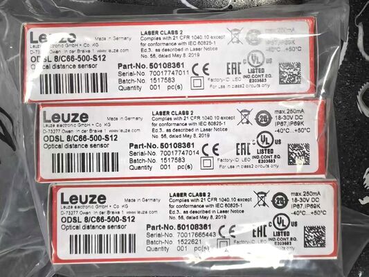 Leuze ODSL 8C66-500-S12 Distance Sensor | Optical, 500mm, 4-20mA, IO-Link, M12, IP67