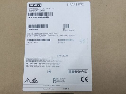 SIEMENS 6DR50100NG000AA0 Actuator | SQR, Multi-Turn, 100 Nm, Modbus, for Valves