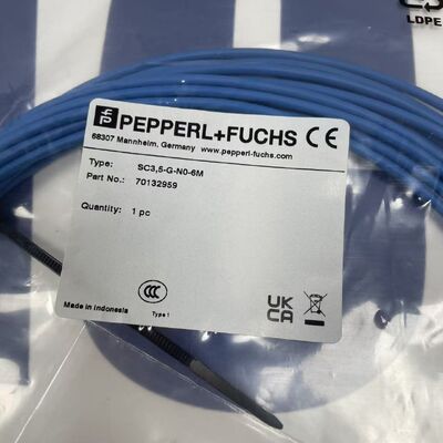 PEPPERL+FUCHS SC3,5-G-N0-6M Sensor | Ultrasonic, 3.5m, 4-20mA, PNP, M18, IP67
