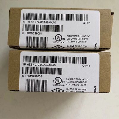 SIEMENS 6ES7972-0BA42-0XA0 Connector | PROFIBUS, 90° Cable Outlet, without PG Socket, IP20