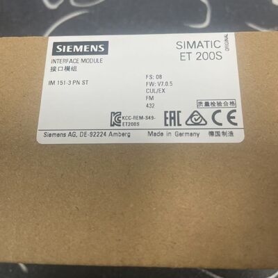 SIEMENS 6ES7151-3PN60-0AB0 Module | PROFINET, 1x RJ45, for ET 200SP, IM 155-6 PN HF
