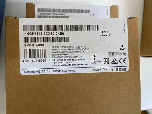 SIEMENS 6GK7343-1CX10-0XE0 CP Module | 343-1 Lean, 1-Port, PROFINET, for S7-300, IO Device