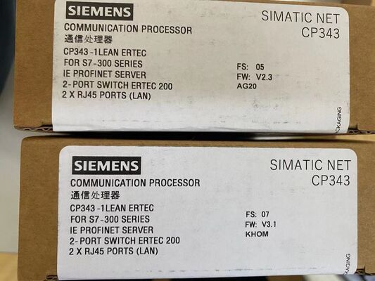 SIEMENS 6GK7343-1CX10-0XE0 CP Module | 343-1 Lean, 1-Port, PROFINET, for S7-300, IO Device