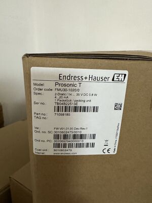 Endress+Hauser FMU30-10200 Transmitter | Ultrasonic, 4-20mA, 2m, 2" NPT, IP66/68, for Solids