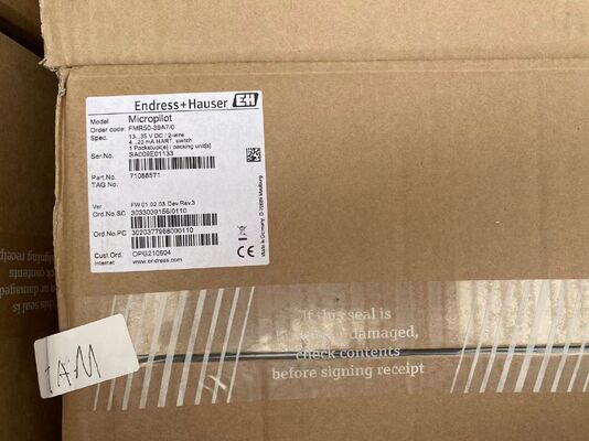 Endress+Hauser FMR50-39A70 Transmitter | Radar, 4-20mA+HART, 20m, 2" NPT, IP66/68, for Liquids/Solids