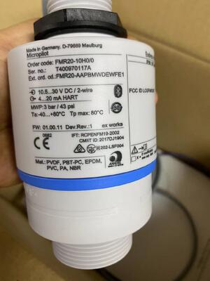 Endress+Hauser FMR20-10H00 Transmitter | Radar, 4-20mA, 10m, 2" NPT, IP66/68, for Liquids