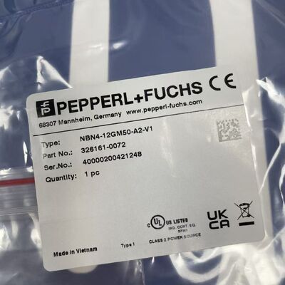 Pepperl+Fuchs NBN4-12GM50-A2-V1 Sensor | Cylindrical, M4, 2mm, DC 3-Wire, PNP, Short Body