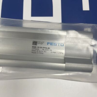 Festo DSBC-32-50-PPVA-N3 Cylinder | ISO 15552, 32mm Bore, 50mm Stroke, Rod, Magnetic, Piston