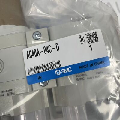 SMC AC40A-04C-D Cylinder | Standard, 40mm Bore, 4mm Stroke, Double-acting, Compact, Cushion