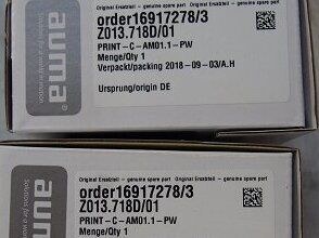 AUMA Z013.718D01 Gearbox | Worm Gear Set, 1/71.5 Ratio, 4kW, for Valve Actuator, Cast Iron