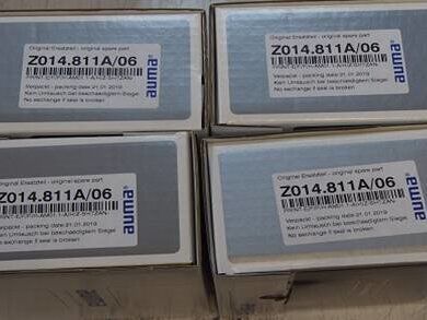 AUMA Z014.811A01 Gearbox | Worm Gear Set, 1/81.1 Ratio, 5.5kW, for Valve Actuator, Cast Iron