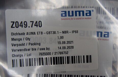 AUMA Z025.288 Gearbox | Worm Gear Set, High Ratio, Cast Iron, for Valve Actuator Drive