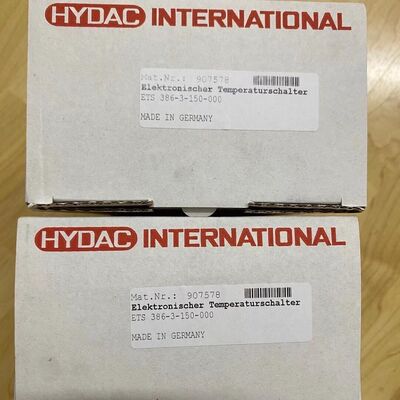 HYDAC ETS386-3-150-000 Switch | Thermostat, 0-150°C, 1 NC + 1 NO, 6A, DIN Rail, for Hydraulic