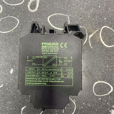 Murr Elektronik MDD 0.3-2424 Converter | DC/DC, 24V to 24V, 300mA, 7W, DIN Rail, Isolated