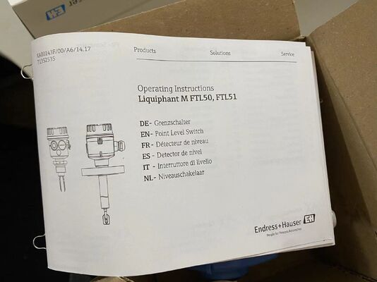 Endress+Hauser FTL50-JHN20 Switch | Capacitive, Level, Solid/Liquid, 316L, 2-Wire, 24V DC