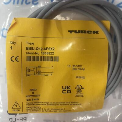 TURCK Bi5U-Q12-AP6X2 Sensor | 5mm, PNP NO, IP68, Q12