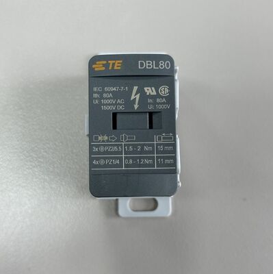 TE Connectivity 1SNL308010R0000 | Entrelec DBL80 80A DIN Rail Power Distribution Block