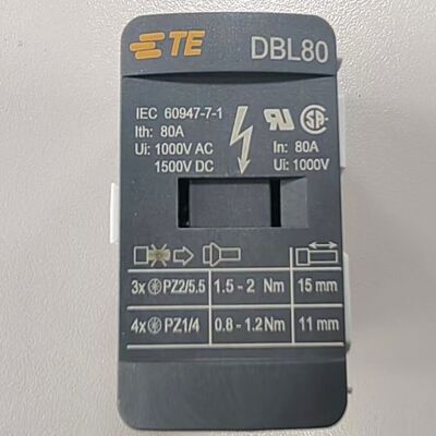 TE Connectivity DBL80 | 1SNL308010R0000 80A DIN Rail Power Distribution Block