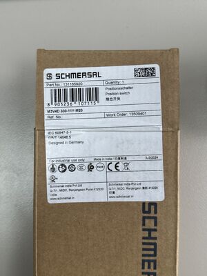 Schmersal M3V4D 330-11Y-M20 | M330 Limit Switch Fork Roller Lever
