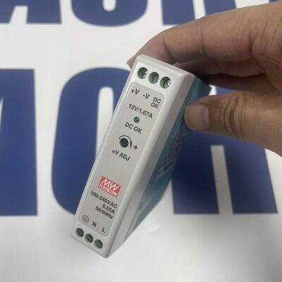 Mean Well MDR-20-12 | 12V 20W DIN Rail Switching Power Supply