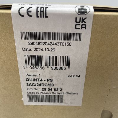 Phoenix Contact QUINT4-PS/3AC/24DC/20 | 24V DC 20A DIN Rail Power Supply