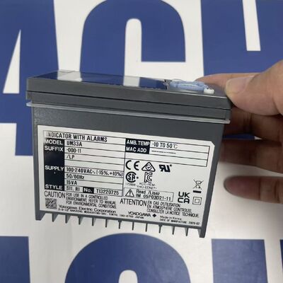 Yokogawa UM33A-000-11LP | 1/4 DIN Digital Indicator, 24V Loop Power, Black
