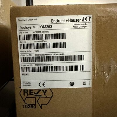 Endress+Hauser COM253-DX0005 | Liquisys DO Transmitter, 4-20mA HART, Wall Mount