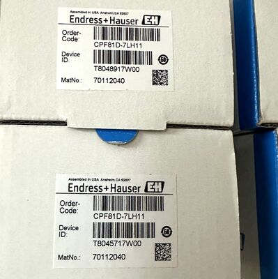 Endress+Hauser CPF81D-7LH11 | Memosens pH Electrode, 0-14 pH, NPT 3/4"
