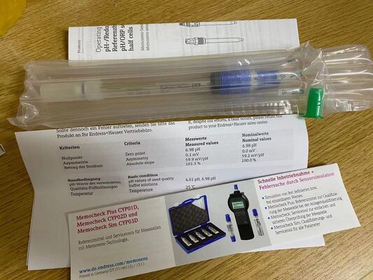 Endress+Hauser CPS11D-7BA21 | Memosens pH Electrode, 0–14 pH, Pg 13.5, Gel