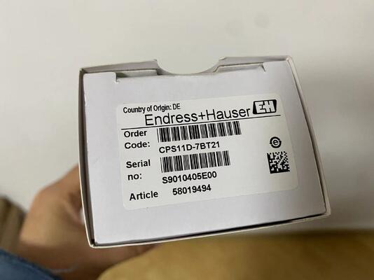 Endress+Hauser CPS11D-7BT21 | Memosens pH Electrode, 0–14 pH, Refillable KCl, Pg 13.5