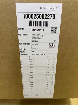 Endress+Hauser DK9CM-7 | Straight Thermowell, G1/2" PN40, 100mm Immersion
