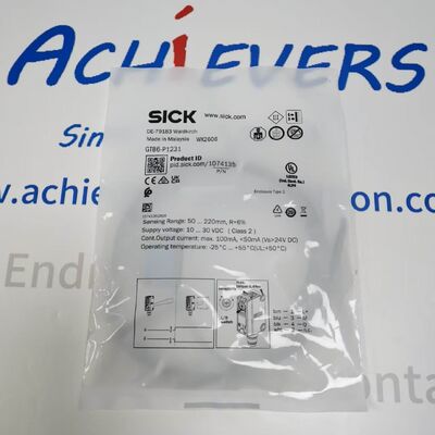 SICK GTB6-P1231 | W6 Photoelectric Sensor, 15-250mm BGS, PNP, M8
