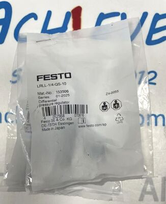 Festo LRLL-1/4-QS-10 | G1/4 Meter-Out Flow Control Valve, 10mm OD Tube