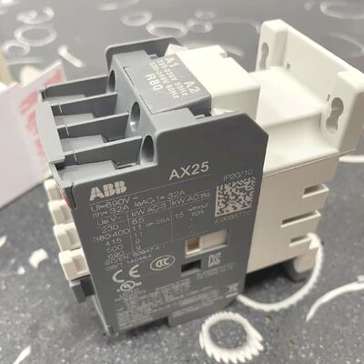 ABB AX25-30-10-80 | 25A 3-Pole AC Contactor, 220-230V AC Coil, 1NO Aux
