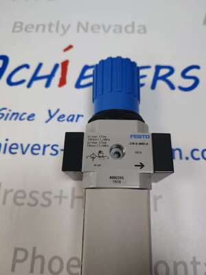 Festo LFR-D-MIDI-A | LFR Series Filter Regulator MIDI Size, G1/4 or G3/8 Port, 40 µm, Metal Bowl, Auto Drain