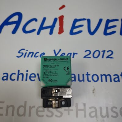 P+F NBB20-L2-A2-V1 | 40x40mm Inductive Sensor 20mm Flush, PNP 4-wire, M12 Plug