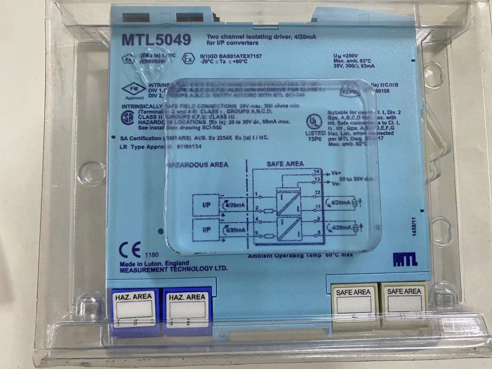 MTL 5049 Active Isolator | Loop-Powered, 4-20mA in/out, IS, DIN Rail ...