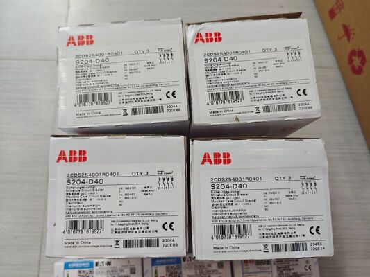 ABB S204-D40 Miniature Circuit Breaker | 4P 40A D-Type MCB Specs