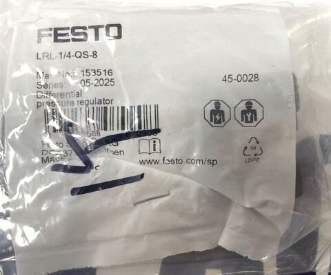 FESTO LRLL-14-QS-10 Differential Pressure Regulator | 1/4 Thread, QS-10 Push-in Specs