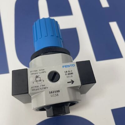 FESTO LR-14-D-7-O-MINI Pressure Regulator | Miniature, Filter-Regulator, G1/8, 0.5-7 bar, with Gauge