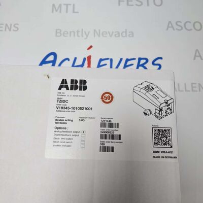 ABB TZIDC V18345 | Intelligent HART Valve Positioner 4–20mA, NAMUR Mount, 1/2" NPT — Single / Double Acting